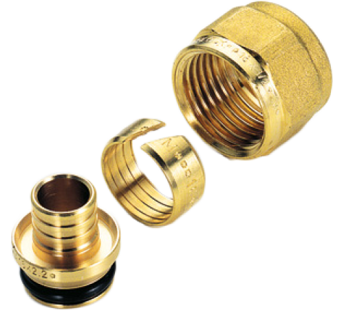 Переходник Tiemme для фитингов 1/2x16 мм для трубы PEX 16x2.2 мм 1440006