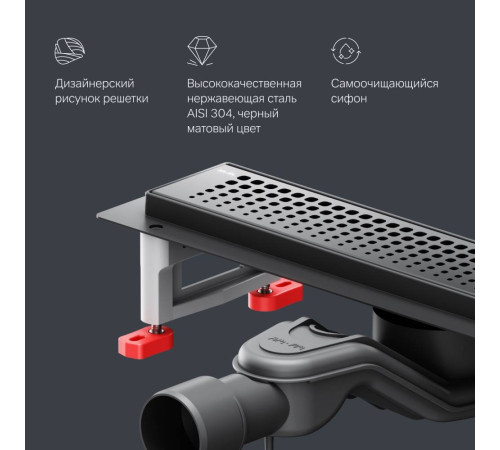 Трап для душа линейный AM.PM Masterflow Cut Gradient 40 см W01SC-P11-040-01BM