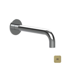 Излив для ванны Almar 24 см настенный круглый латунь брашированная PVD E098007.HB