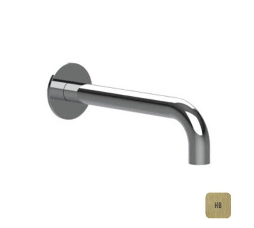 Излив для ванны Almar 24 см настенный круглый латунь брашированная PVD E098007.HB