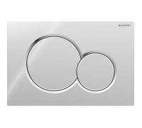 Клавиша смыва Geberit Sigma01 для двойного смыва круглая хром 115.770.21.5