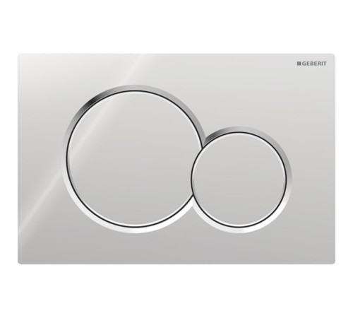 Клавиша смыва Geberit Sigma01 для двойного смыва круглая хром 115.770.21.5