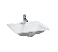 Раковина Laufen Pro S 56х44х20 см встраиваемая сверху 1 отв. без перелива белый 8.1396.1.000.104.1
