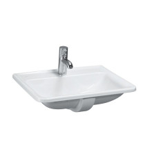 Раковина Laufen Pro S 56х44х20 см встраиваемая сверху 1 отв. без перелива белый 8.1396.1.000.104.1