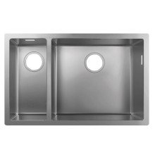 Мойка для монтажа под столешницу Hansgrohe S71 S719-U655 180/450 нерж. сталь 43429800