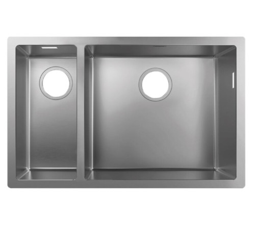 Мойка для монтажа под столешницу Hansgrohe S71 S719-U655 180/450 нерж. сталь 43429800