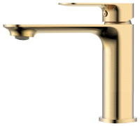 Смеситель для раковины Aquanet Monza 105 мм золото шлифованное AQM6310BG