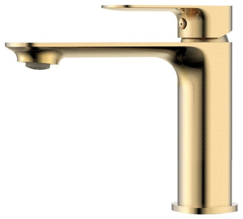 Смеситель для раковины Aquanet Monza 105 мм золото шлифованное AQM6310BG