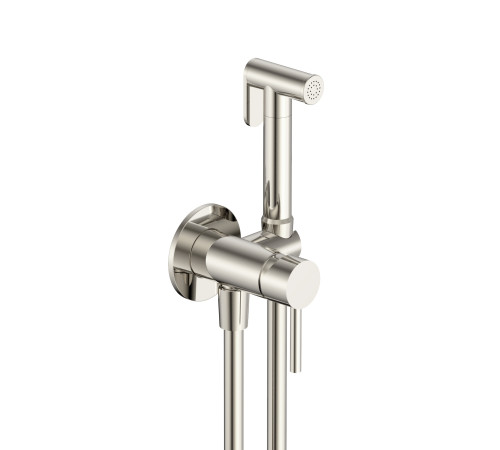 Комплект гигиенического душа AQUAMERIT Siena скрытый монтаж никель шлифованный AQM6217BN