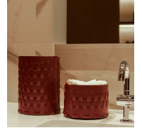 Корзина ADJ Bottega 20x12 см коньяк/бордо 1512.09/30