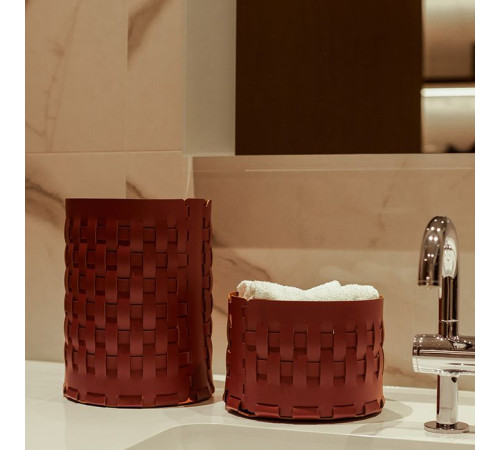 Корзина ADJ Bottega 20x12 см коньяк/бордо 1512.09/30