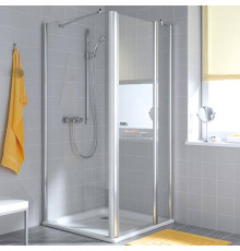 Стенка боковая для душевой двери Kermi Atea 1000x1850 мм серебро стекло Siesta Kermiclean AT TWD 10018 VWK