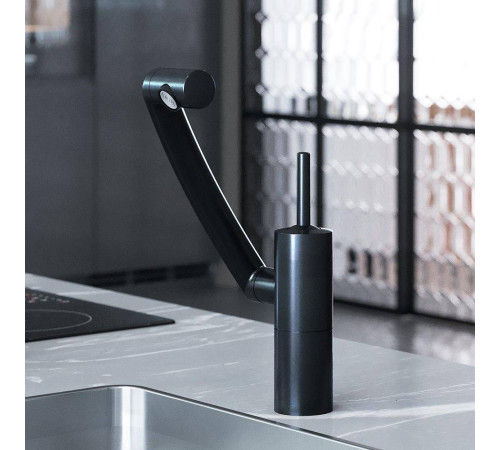 Смеситель для кухни Damixa Arc матовый черный 290007364