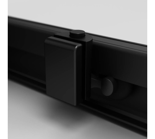 Душевое ограждение AM.PM Func 120x80 см профиль черный стекло прозрачное W84G-403-12080-BT