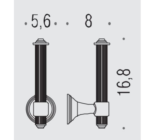 Держатель для туалетной бумаги Colombo Design Hermitage античная бронза B3308.OA