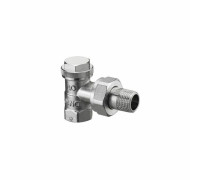 Вентиль запорный угловой Oventrop Combi 3 DN 15 1/2 никелированный 1090362