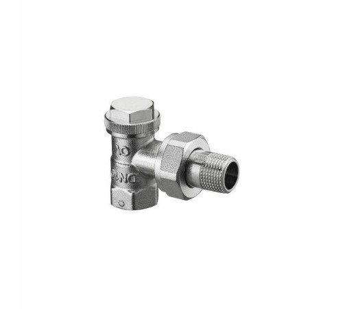 Вентиль запорный угловой Oventrop Combi 3 DN 15 1/2 никелированный 1090362