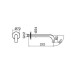 Излив для ванны настенный Plumberia Selection IXO 25 см черный матовый SPT0260NO