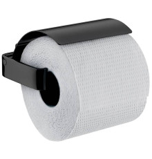 Держатель туалетной бумаги с крышкой emco Loft подвесной черный 0500 133 00