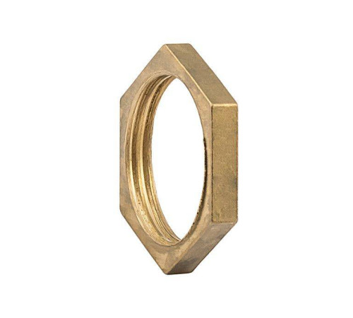 Гайка стопорная Metalit 1/2 латунь без фланца EBF2412