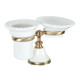 Держатель настольный с мыльницей и стаканом Tiffany World Harmony 141 белый/бронза TWHA141bi/br