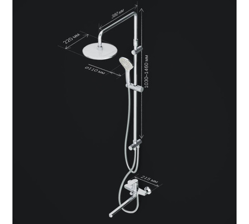 Душевая система AM.PM Gem F40890A94
