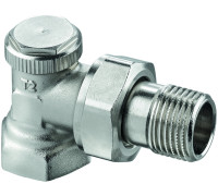 Вентиль отсекающий угловой Elsen 1/2x1/2 никелированный EVR07.3412