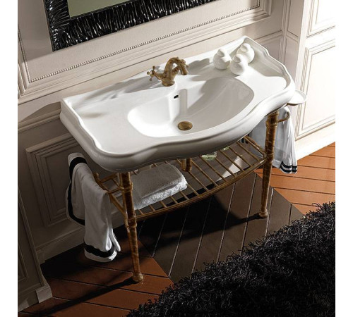 Консоль с раковиной Kerasan Retro 100х54.5 см напольная бронза 7602/105001/730093
