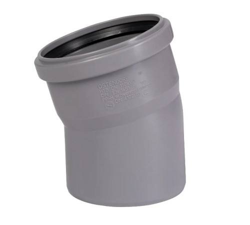 Отвод для внутренней канализации Ostendorf HTB 125 мм 15° 116100