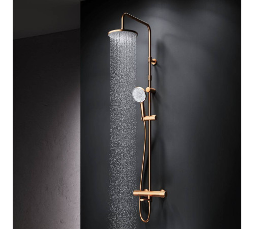 Душевая система AM.PM X-Joy с термостатом розовое золото F0785A544