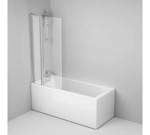 Шторка для ванны AM.PM Gem 80х140 см поворотная W90BS-D3W5-140CT