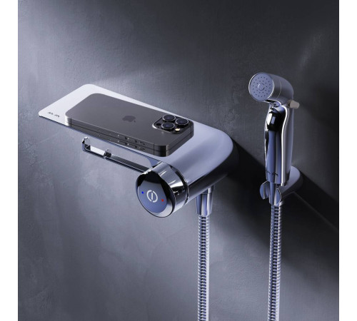 Смеситель TouchReel с гигиеническим душем и полкой встраиваемый AM.PM X-Joy F0H85A800