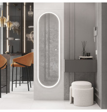 Зеркало овальное Laparet Modus 45x150 см с подсветкой и диммером mod. Arca.45*150
