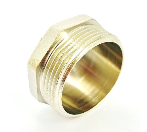 Заглушка LD Pride латунная никелированная 1 1/2 наружная резьба LD.67.505.40