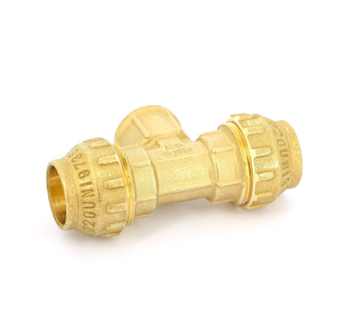 Тройник обжимной Tiemme 20х1/2х20 мм внутренняя резьба 3400043