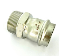 Муфта пресс-Н STOUT 42x1 1/2 нержавеющая сталь 772S6600