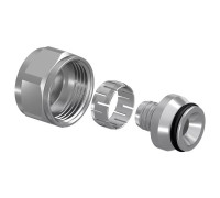 Адаптер зажимной Uponor Vario PE-Xa 16x1.8/2.0-3/4 ВР Евроконус латунь 1057441