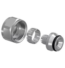 Адаптер зажимной Uponor Vario PE-Xa 16x1.8/2.0-3/4 ВР Евроконус латунь 1057441