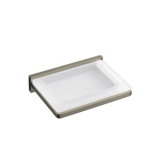 Мыльница подвесная Colombo Design Look PVD нержавеющая сталь матовое стекло B1601.HPS1-VAN