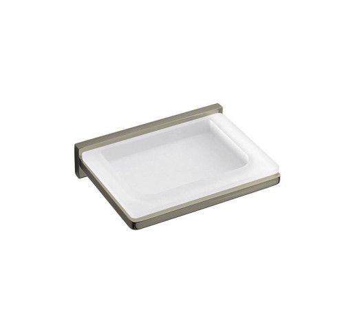 Мыльница подвесная Colombo Design Look PVD нержавеющая сталь матовое стекло B1601.HPS1-VAN