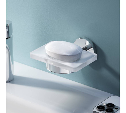 Мыльница стеклянная с настенным держателем AM.PM X-Joy хром A85A34200