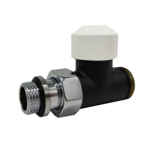 Клапан прямой термостатический SR Rubinetterie Tondera 1/2 x 3/4E черный 0635-1500VCES