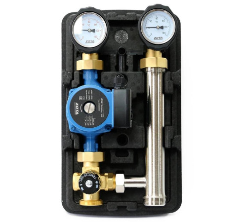 Насосная группа ZOTA с термостатическим смесителем 30-60 °C и насосом RING 25/60 S 180 AGR4932010004