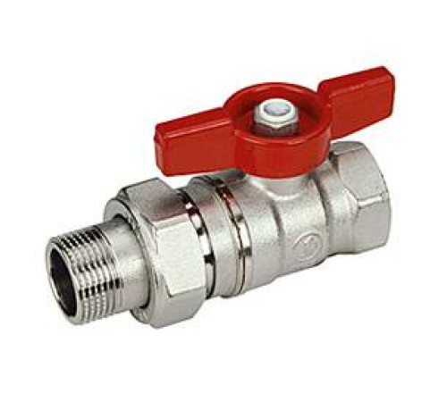 Кран шаровой Giacomini R259 3/4х1 с отводом бабочка R259Y006