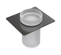 Стакан для зубных щеток подвесной Boheme Space стеклянный оружейная сталь 10966-GM-TUM