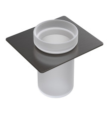 Стакан для зубных щеток подвесной Boheme Space стеклянный оружейная сталь 10966-GM-TUM