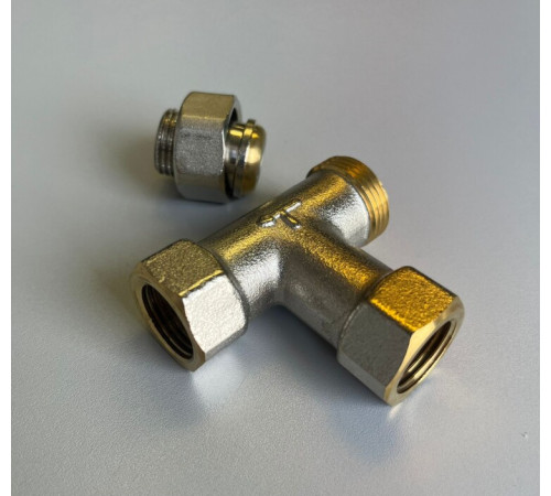 Тройник латунный Angelo Po Ду 15 1/2 1016004