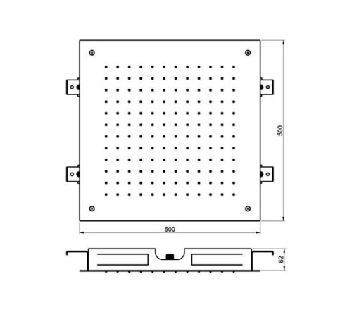 Верхний душ Almar Square Temptation 50х50 см 1 режим E044024.MS