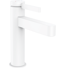 Смеситель для раковины Hansgrohe Finoris 113 мм с донным клапаном Push-Open белый матовый 76023700