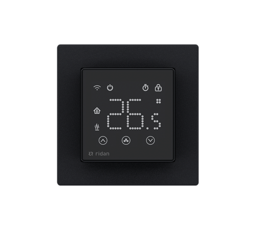 Комнатный термостат Ридан RSmart-SB Wi-Fi 230 В встраиваемый черный 088L1143R